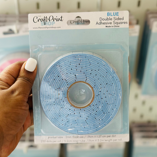 Blue Adhesive Squares