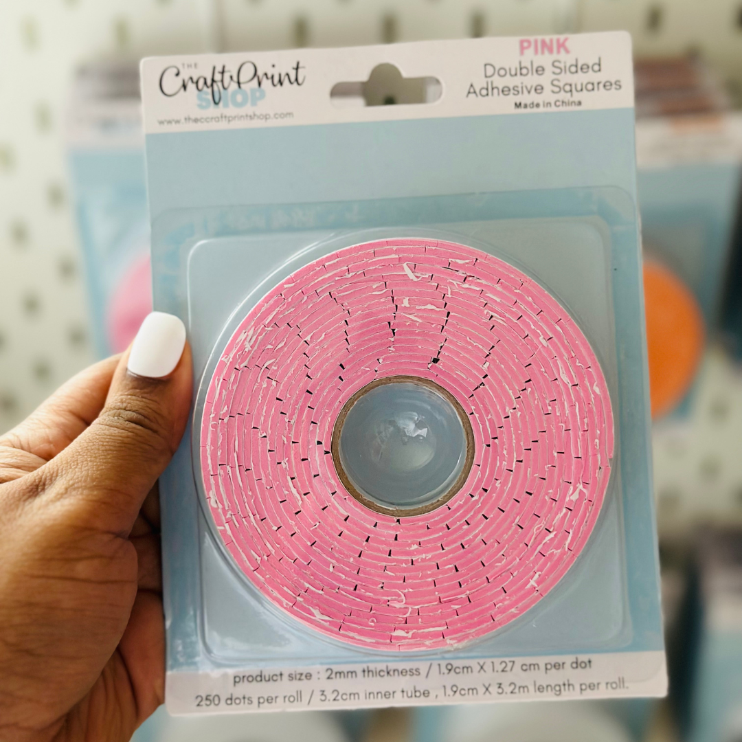 Pink Adhesive Squares