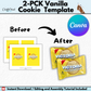 2-Pack Vanilla Cookie Template – Vanilla  Edition (Digital Download)