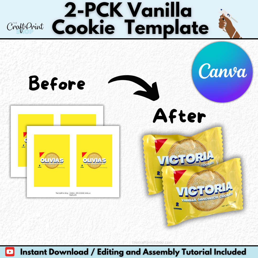 2-Pack Vanilla Cookie Template – Vanilla  Edition (Digital Download)