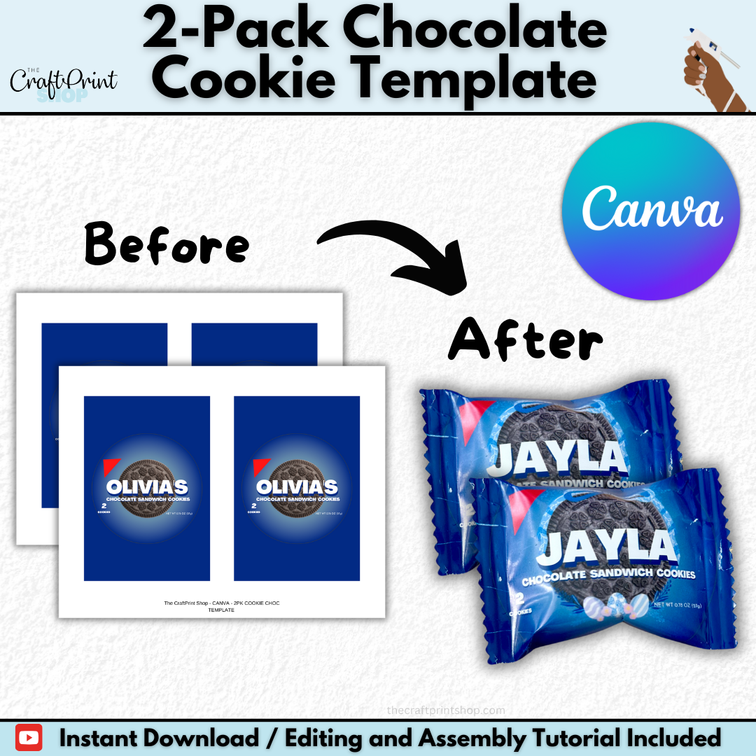 2-Pack Chocolate Cookie Template – Chocolate Edition (Digital Download)
