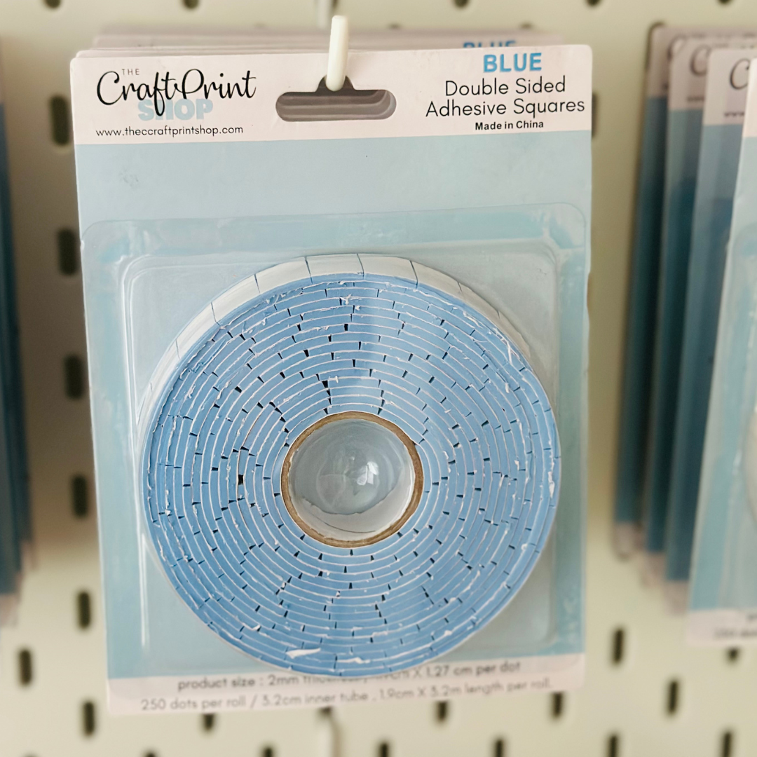 Blue Adhesive Squares