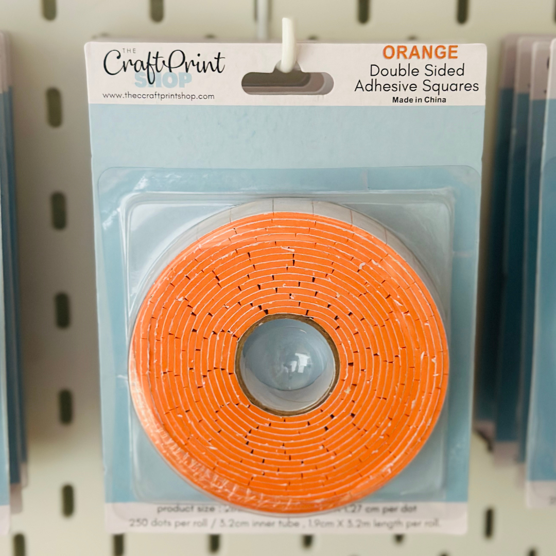 Orange Adhesive Squares