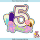 5th Birthday, shaker cake topper, Happy Birthday cake topper, cake topper svg, ice cream cake topper, cupcake cake topper