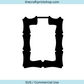 Square Bamboo earring svg, bamboo svg, bamboo earrings, earring svg