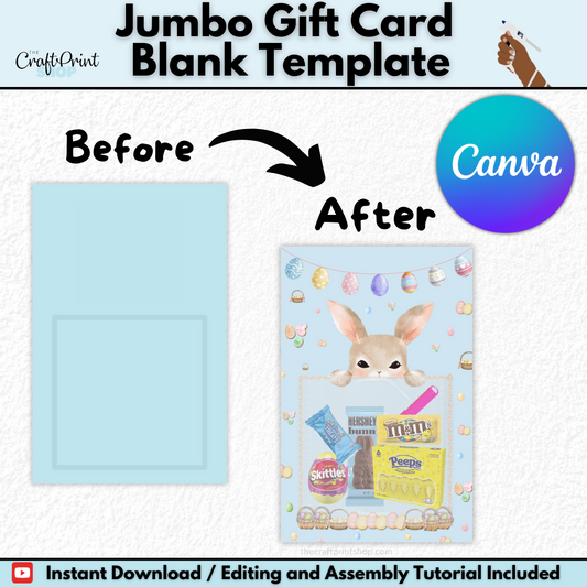 Jumbo Card Canva Template – Digital Download