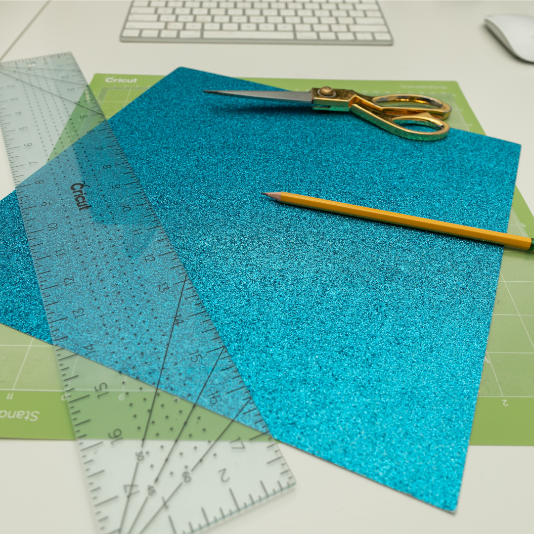 Teal Glitter Card Stock - 10 Pack 12/12
