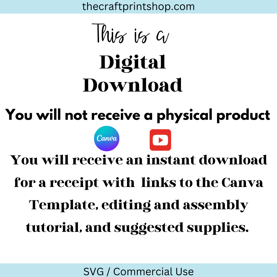 Jumbo Card Canva Template – Digital Download
