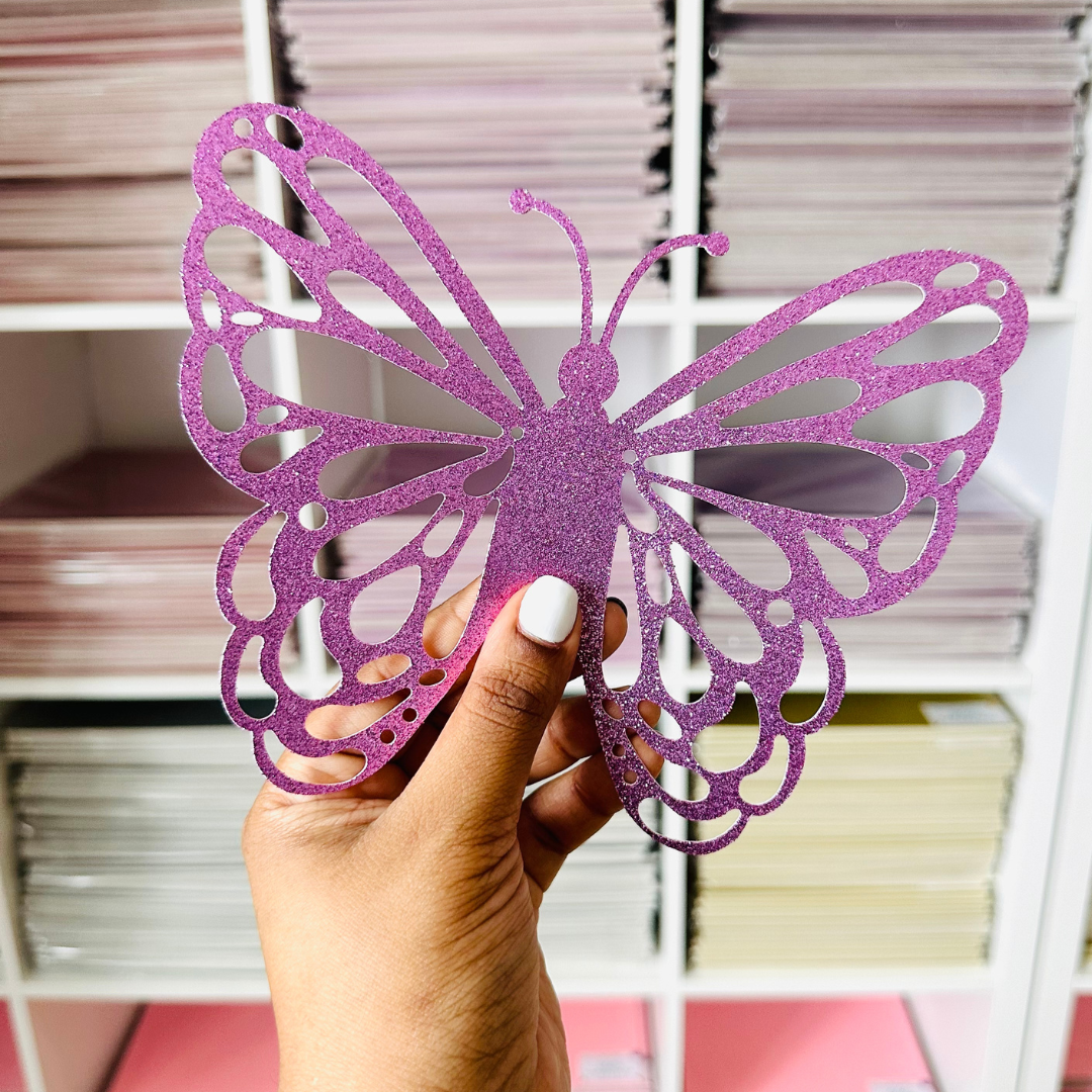 Lavender Glitter Card Stock - 10 Pack 12/12