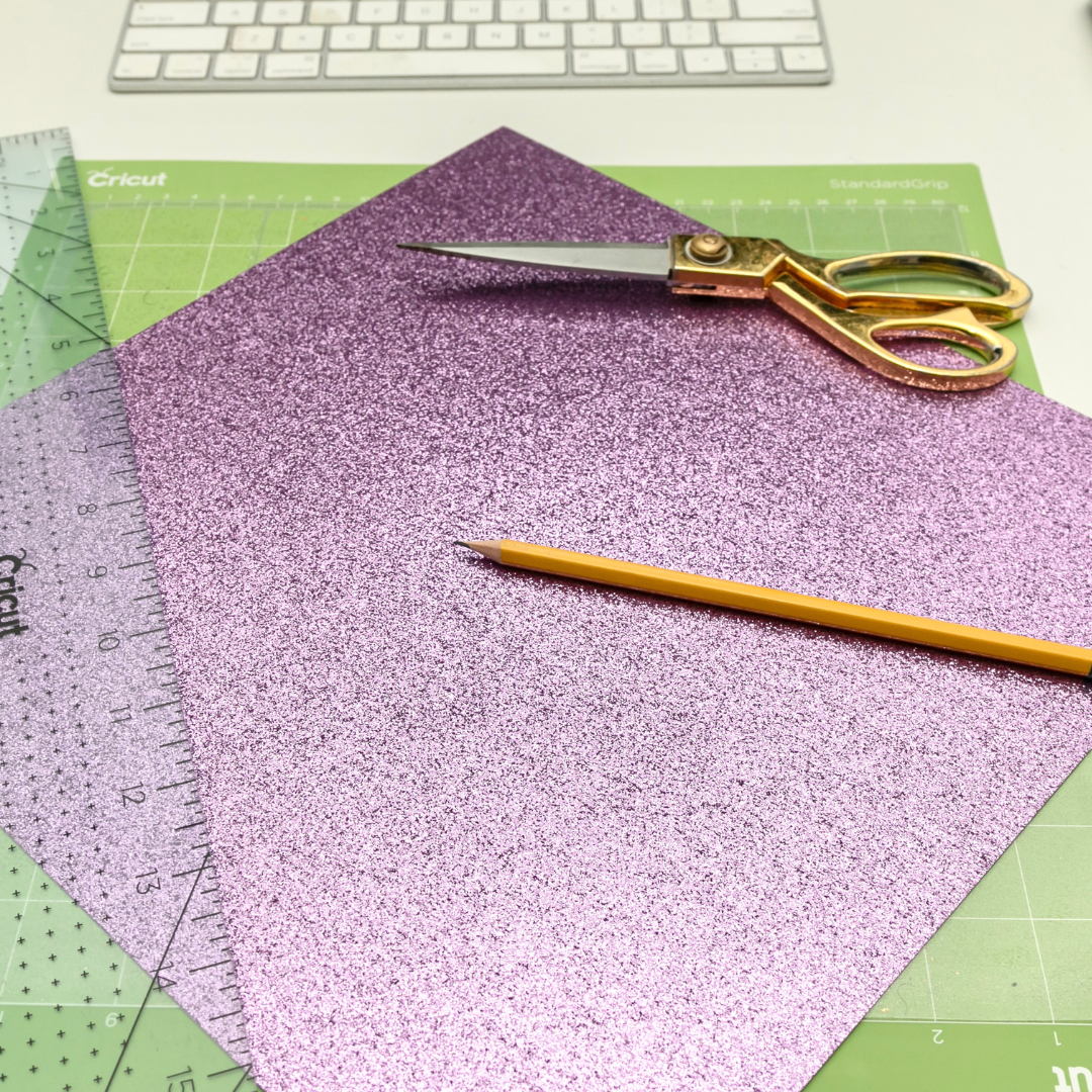 Lavender Glitter Card Stock - 10 Pack 12/12