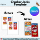 Cracker Jacks Party Favor Canva Template | Digital Download