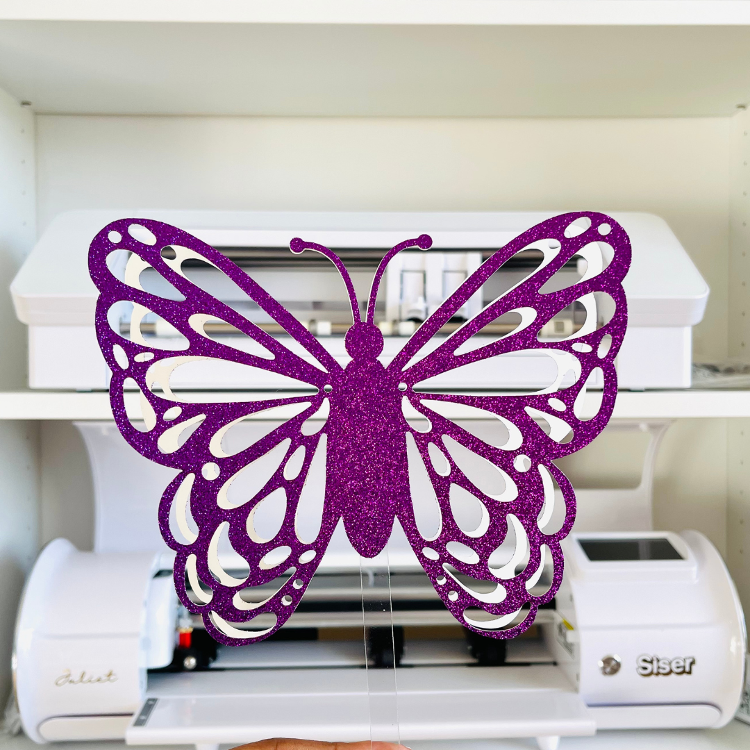 Purple Glitter Card Stock - 10 Pack 12/12