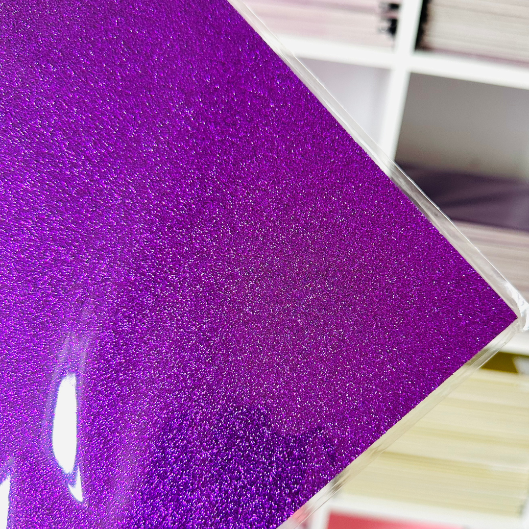 Purple Glitter Card Stock - 10 Pack 12/12