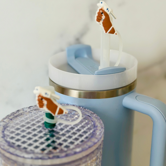 Glue Gun  Straw Toppers