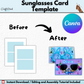 Sunglasses Card Canva Template | Download