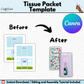 Tissue Packet Canva Template | DIY Party Favors (Digital Download)